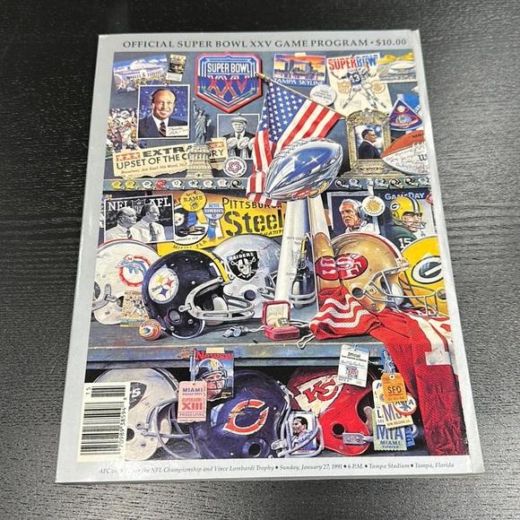 NFL Super Bowl Vintage 1991 NY Giants and Buffalo Bills Game Program - Picture 1 of 7